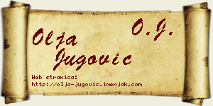 Olja Jugović vizit kartica